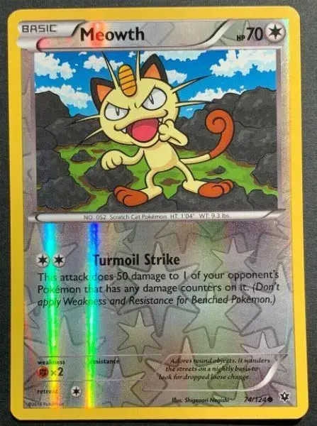 Meowth [Reverse Holo] - Pokemon Fates Collide #74