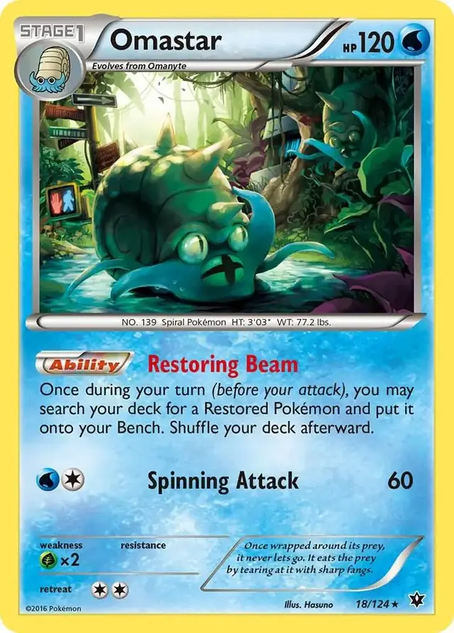 Omastar - Pokemon Fates Collide #18