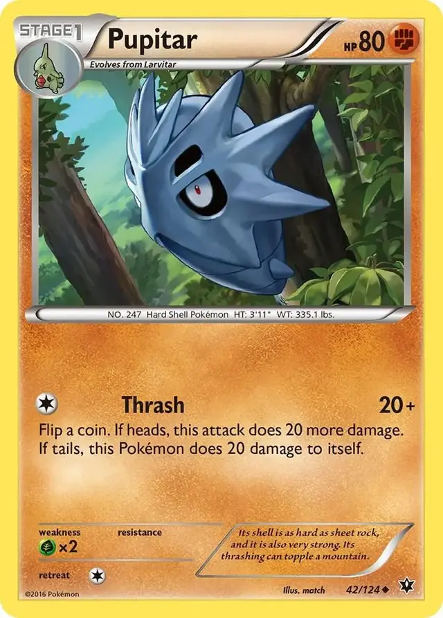 Pupitar - Pokemon Fates Collide #42