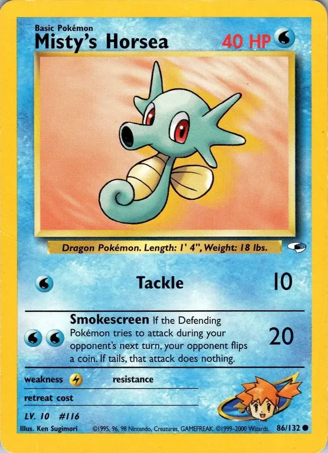 Misty's Horsea - Pokemon Gym Heroes #86