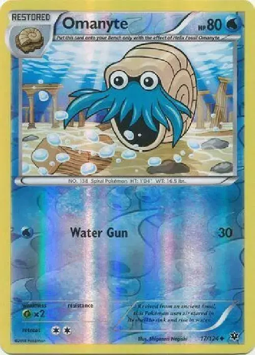 Omanyte [Reverse Holo] - Pokemon Fates Collide #17