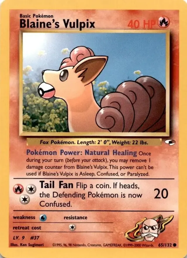 Blaine's Vulpix - Pokemon Gym Heroes #65