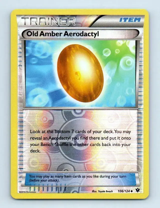 Old Amber Aerodactyl [Reverse Holo]