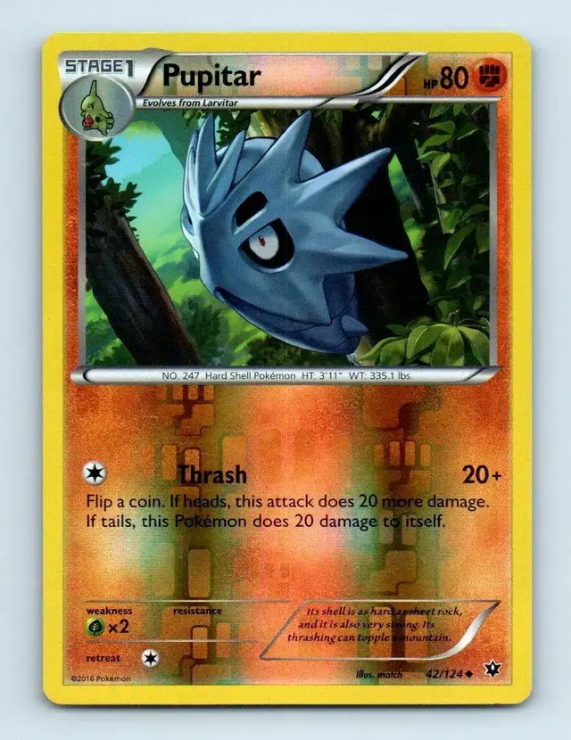 Pupitar [Reverse Holo] - Pokemon Fates Collide #42
