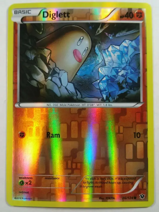 Diglett [Reverse Holo] - Pokemon Fates Collide #36