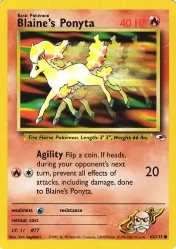 Blaine's Ponyta - Pokemon Gym Heroes #63