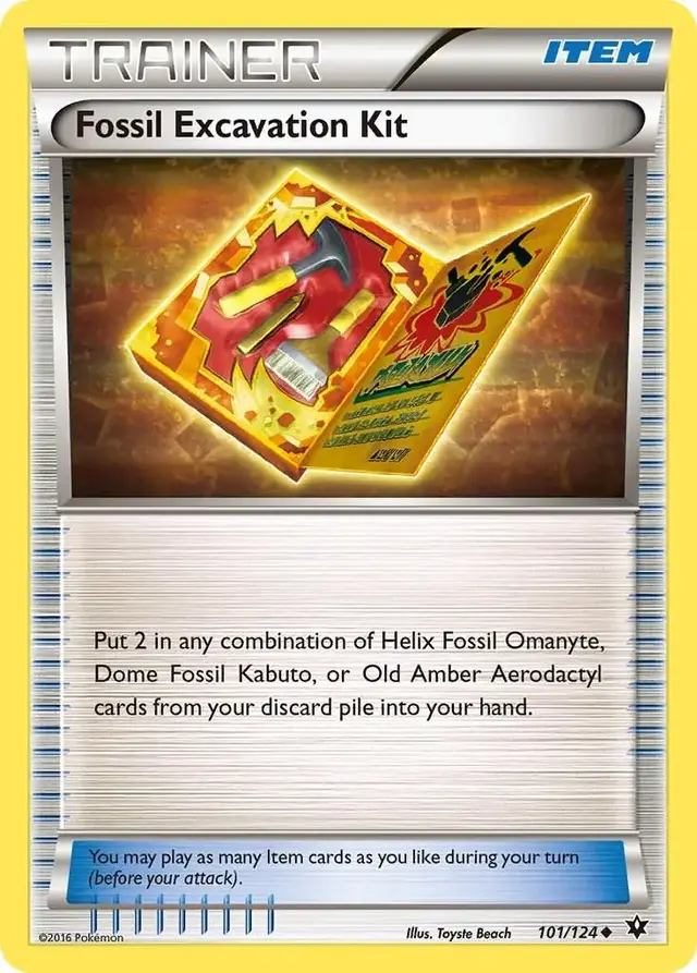 Fossil Excavation Kit - Pokemon Fates Collide #101