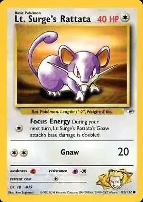Lt. Surge's Rattata - Pokemon Gym Heroes #82