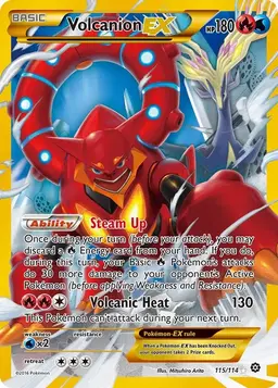 Volcanion EX #115 - Pokemon Steam Siege