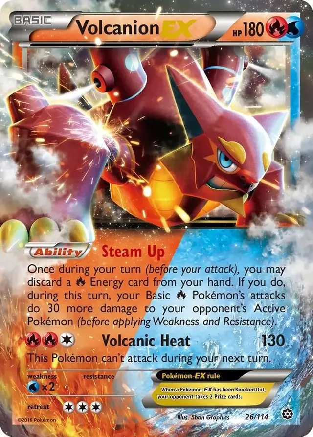 Volcanion EX - Pokemon Steam Siege #26