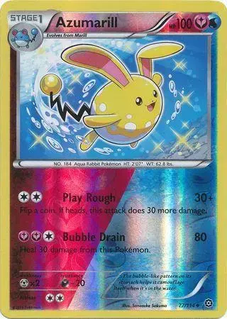 Azumarill [Reverse Holo] - Pokemon Steam Siege #77