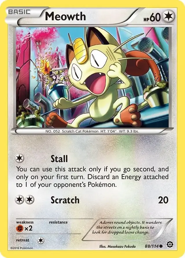 Meowth - Pokemon Steam Siege #88