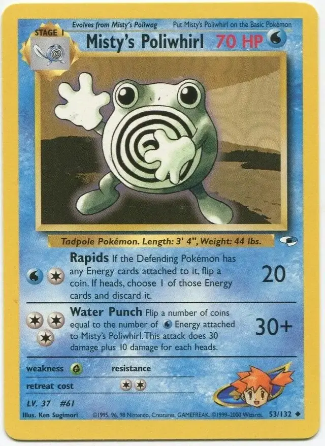 Misty's Poliwhirl - Pokemon Gym Heroes #53