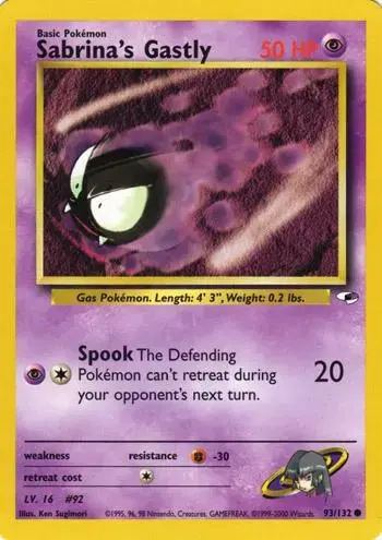 Sabrina's Gastly - Pokemon Gym Heroes #93