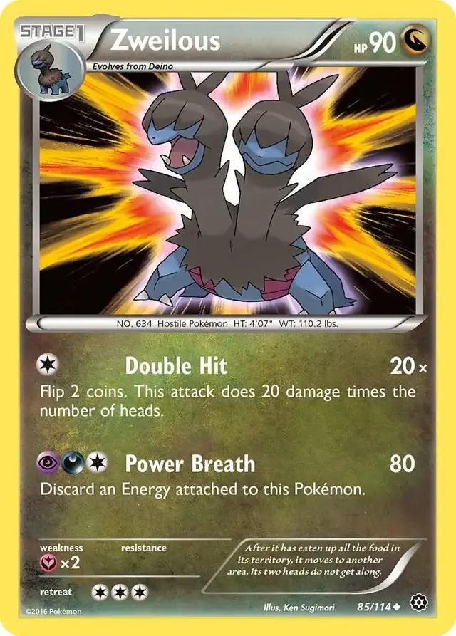 Zweilous - Pokemon Steam Siege #85
