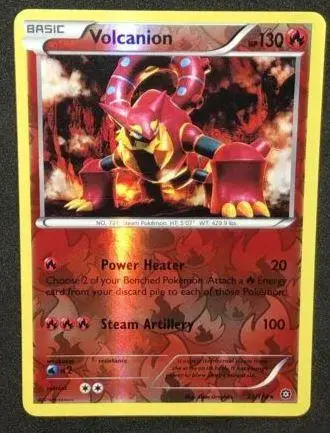 Volcanion [Reverse Holo] - Pokemon Steam Siege #25