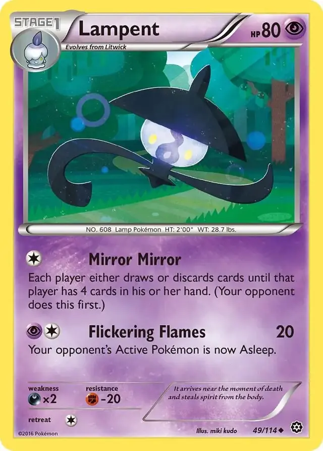 Lampent - Pokemon Steam Siege #49