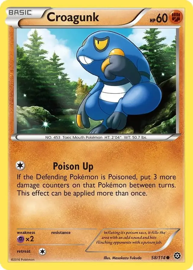 Croagunk - Pokemon Steam Siege #58