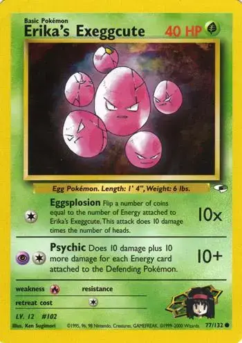 Erika's Exeggcute - Pokemon Gym Heroes #77