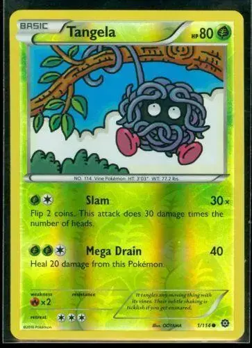 Tangela [Reverse Holo] - Pokemon Steam Siege #1