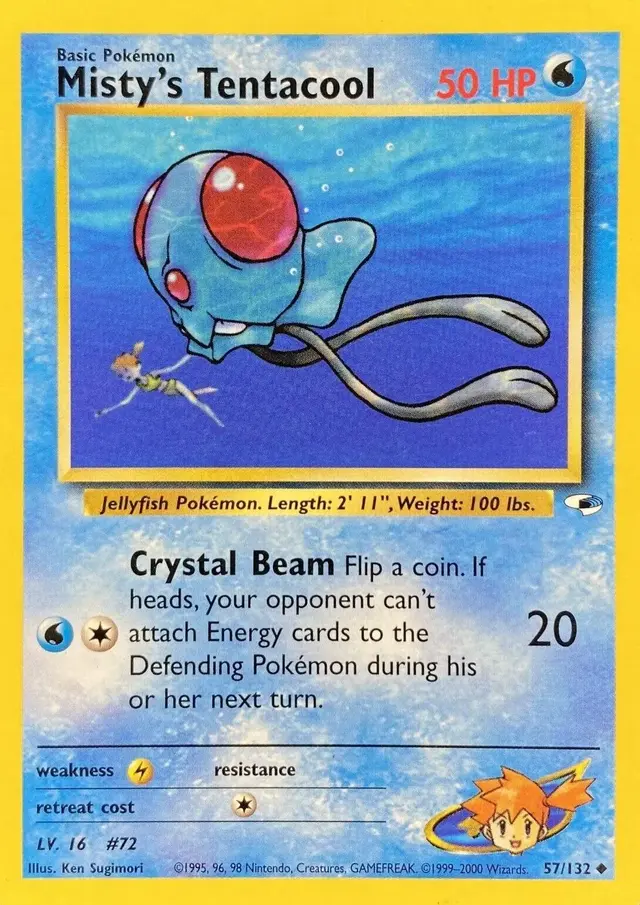 Misty's Tentacool - Pokemon Gym Heroes #57