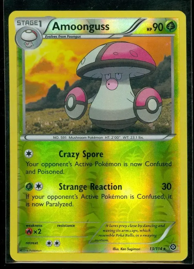 Amoonguss [Reverse Holo] - Pokemon Steam Siege #13