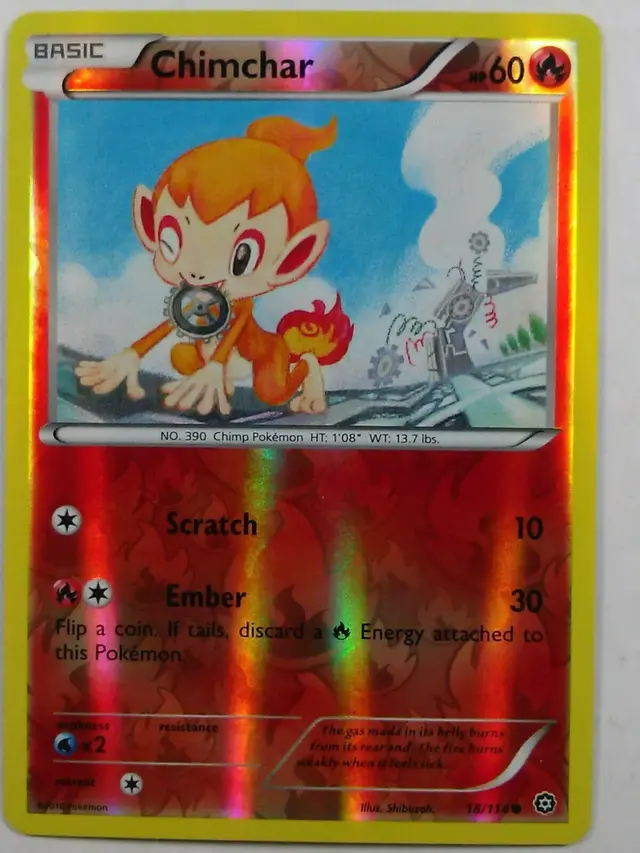 Chimchar [Reverse Holo] - Pokemon Steam Siege #18