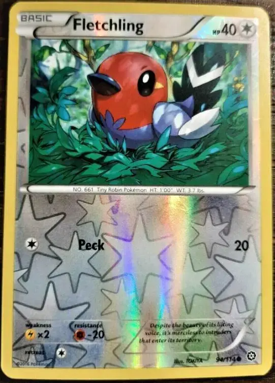 Fletchling [Reverse Holo] - Pokemon Steam Siege #94
