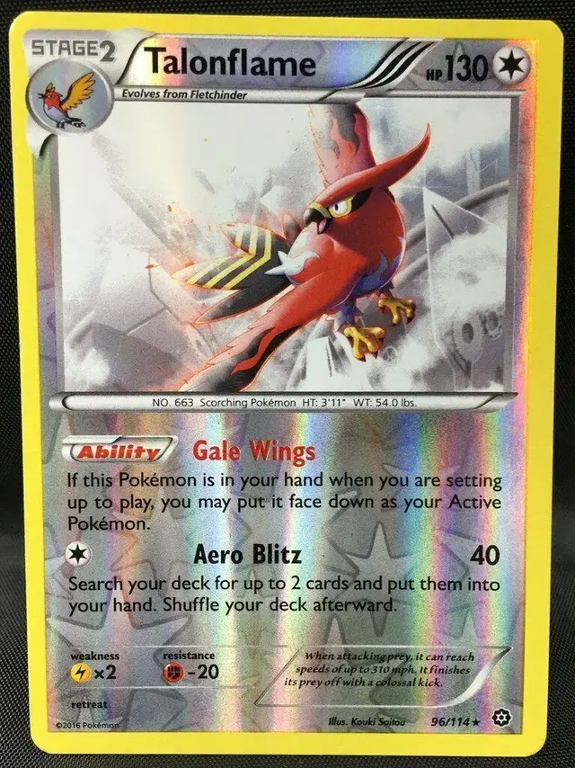 Talonflame [Reverse Holo] - Pokemon Steam Siege #96