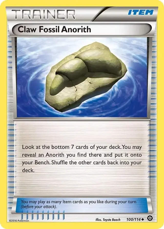 Claw Fossil Anorith - Pokemon Steam Siege #100