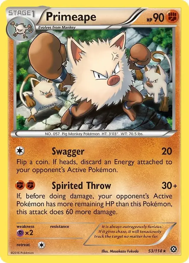 Primeape - Pokemon Steam Siege #53