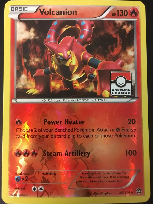 Volcanion [Reverse Holo Pokemon League] - Pokemon Steam Siege #25