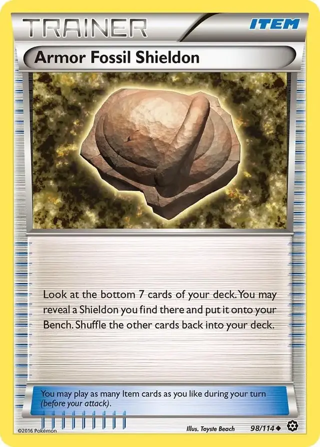 Armor Fossil Shieldon - Pokemon Steam Siege #98