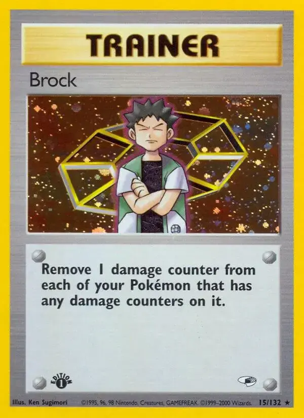 Brock [1st Edition] - Pokemon Gym Heroes #15