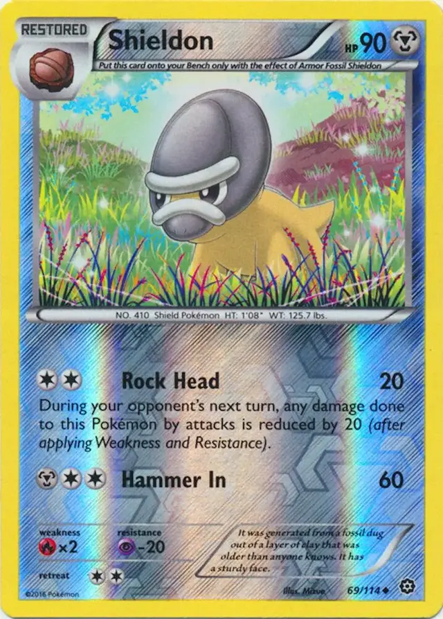 Shieldon [Reverse Holo] - Pokemon Steam Siege #69