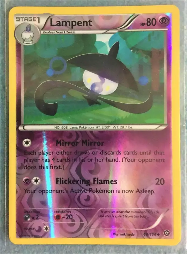 Lampent [Reverse Holo] - Pokemon Steam Siege #49
