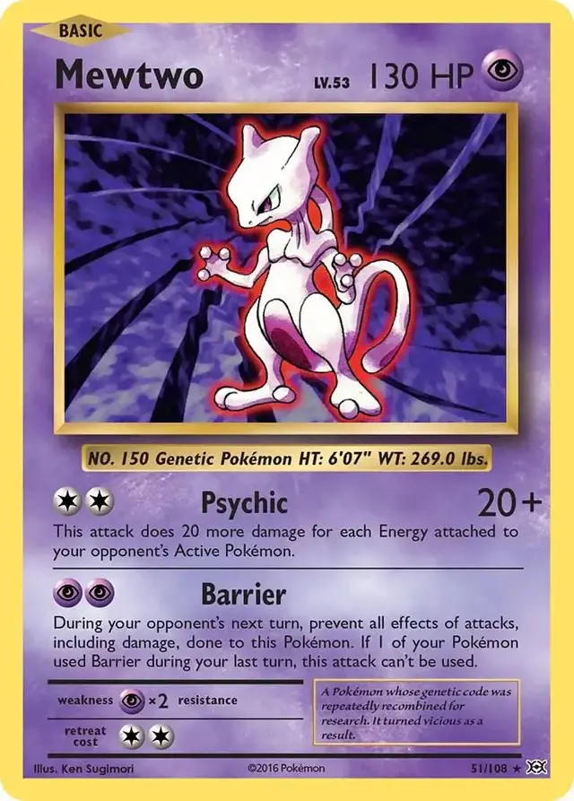 Mewtwo - Pokemon Evolutions #51