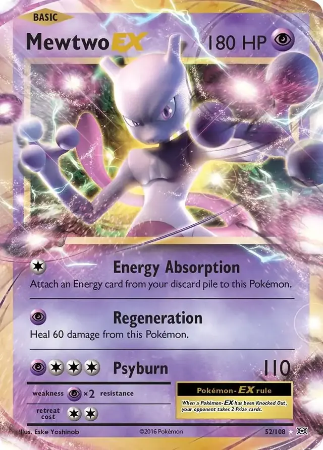 Mewtwo EX - Pokemon Evolutions #52