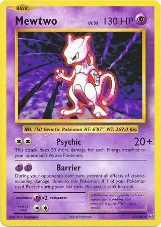 Mewtwo [Holo] - Pokemon Evolutions #51