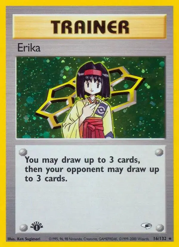 Erika [1st Edition] - Pokemon Gym Heroes #16