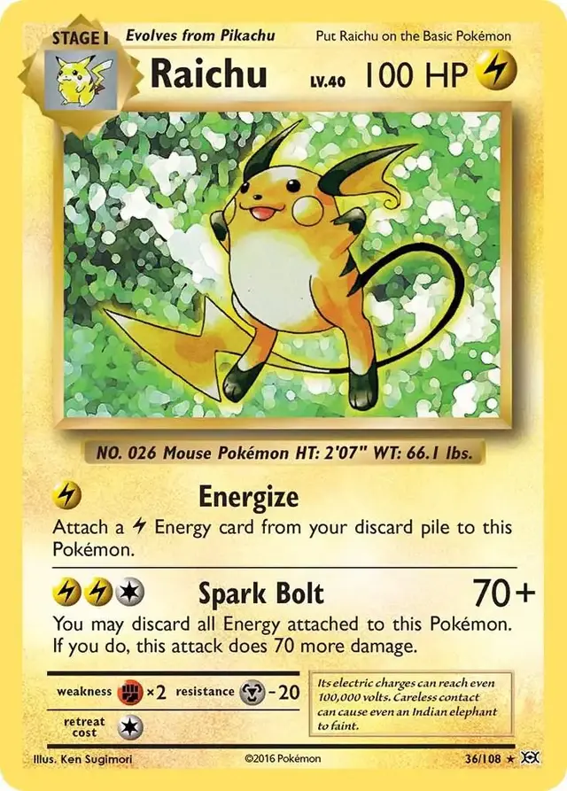 Raichu - Pokemon Evolutions #36