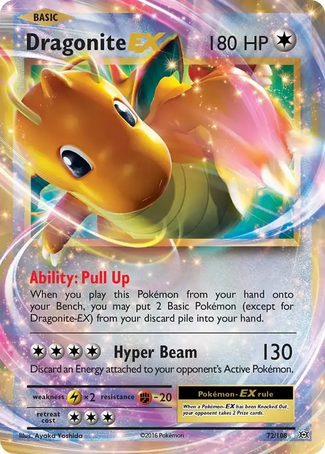 Dragonite EX - Pokemon Evolutions #72