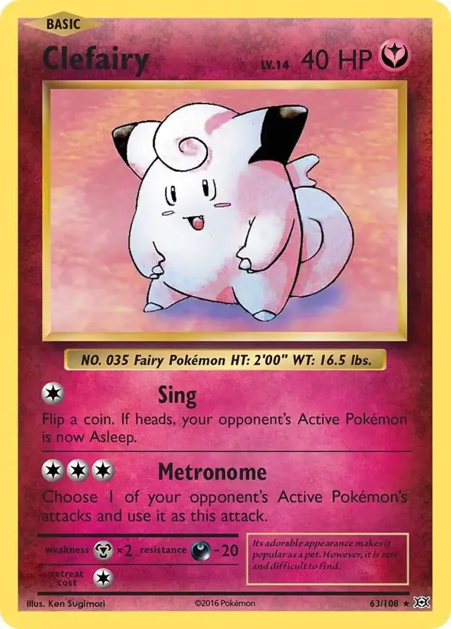 Clefairy - Pokemon Evolutions #63