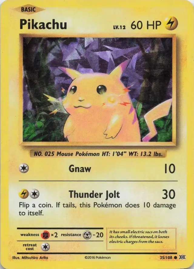 Pikachu [Cracked Ice Holo] - Pokemon Evolutions #35
