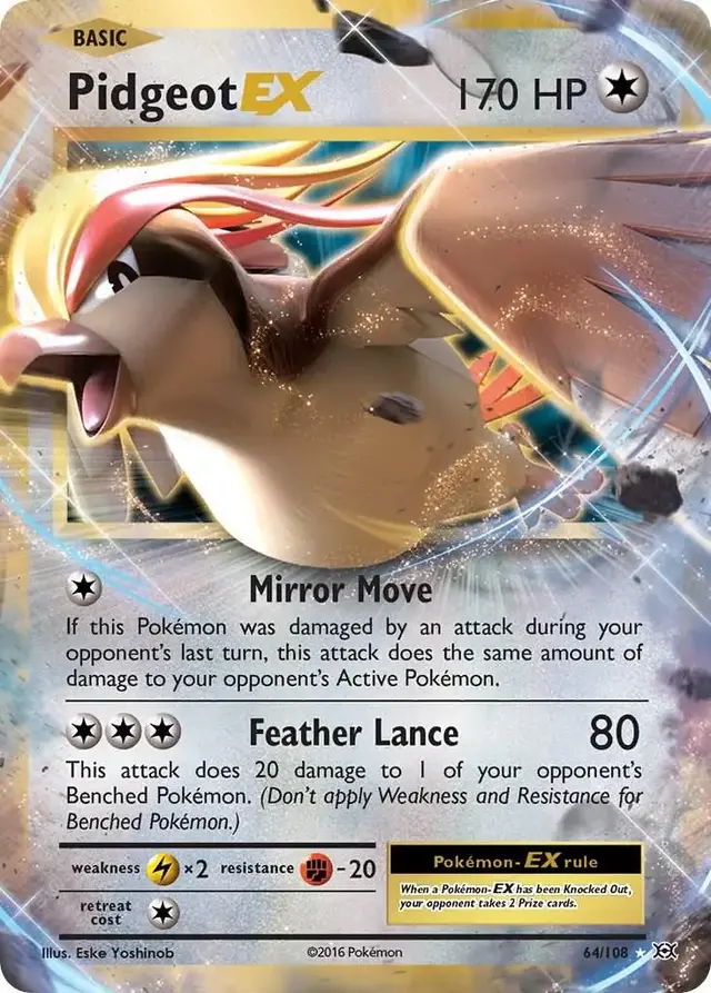 Pidgeot EX - Pokemon Evolutions #64