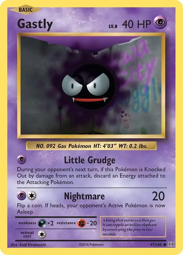 Gastly - Pokemon Evolutions #47