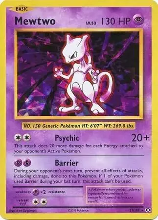 Mewtwo [Cracked Ice Holo] - Pokemon Evolutions #51