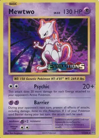 Mewtwo [Prerelease] - Pokemon Evolutions #51