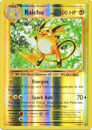 Raichu [Reverse Holo] - Pokemon Evolutions #36