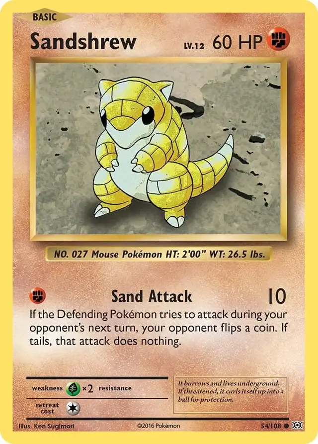 Sandshrew - Pokemon Evolutions #54